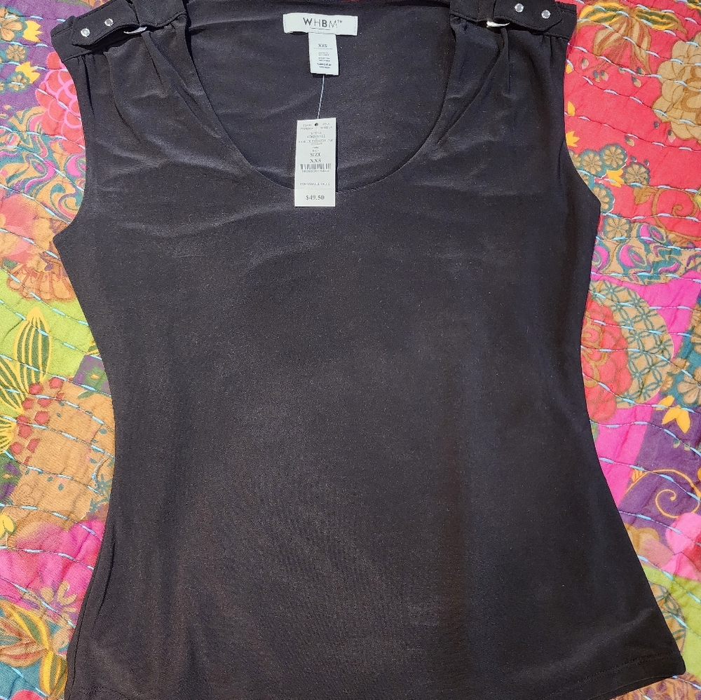 WHBM CS Shoulder detail top Size xxs - Picture 2 of 9